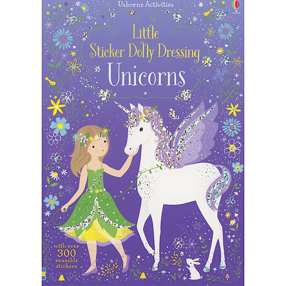 Usborne Little Sticker Dolly Dressing Activity Book - Unicorns