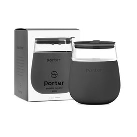 Porter Porter Glass Cup 15oz - Charcoal