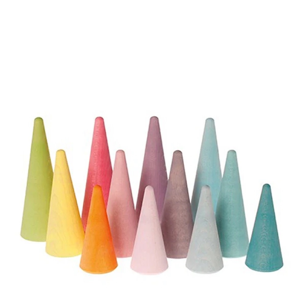 Grimms Grimms Pastel Rainbow Forest - 12 Pieces