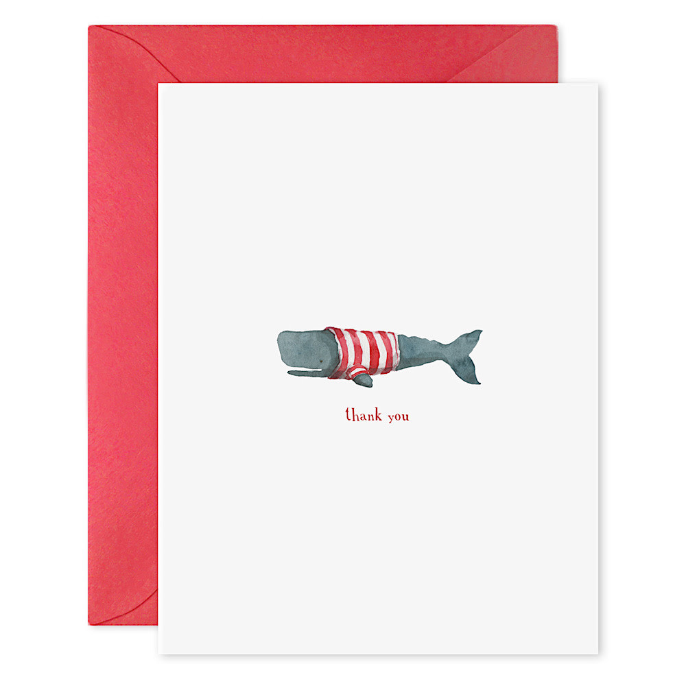 E. Frances - Whale Thanks Card