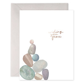 E Frances Paper E. Frances - Peace Rocks Sympathy Card