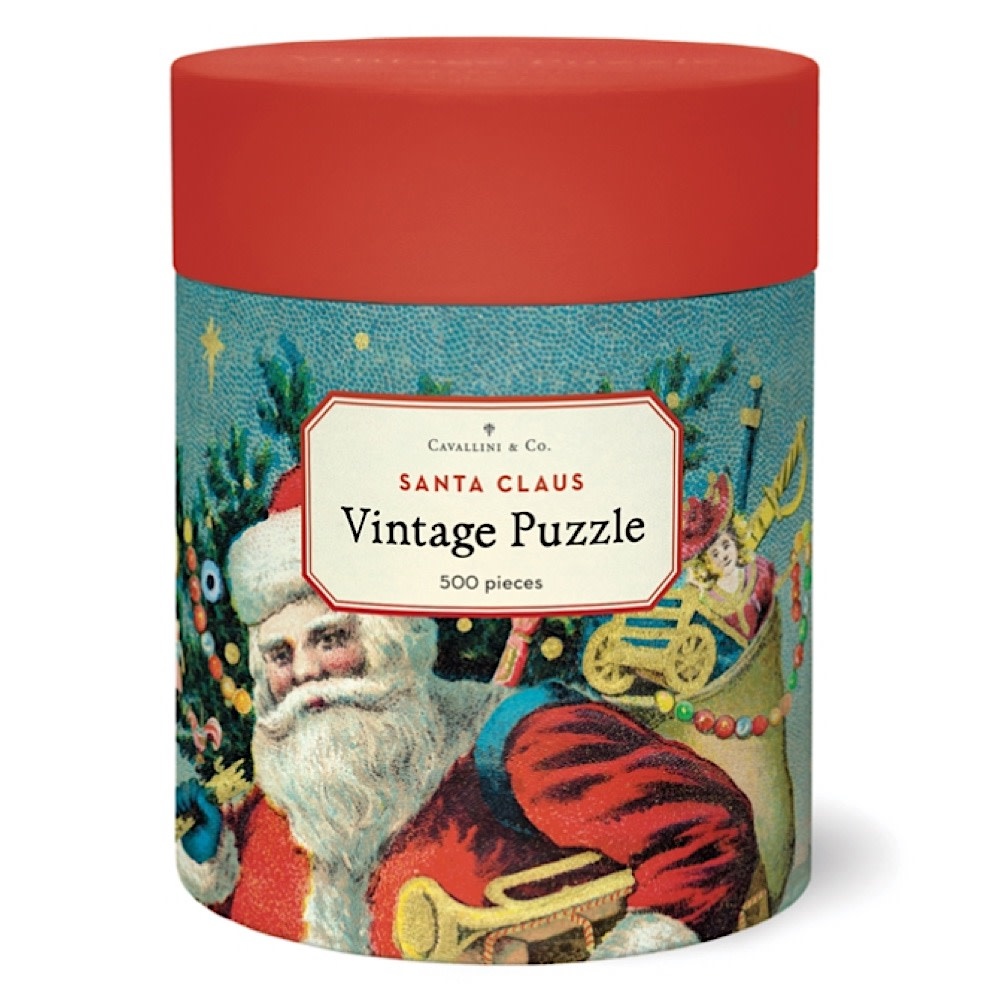 Cavallini 500 Piece Puzzle - Santa Clause