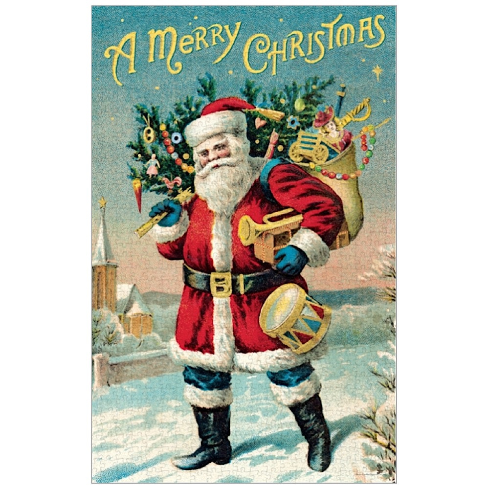 Cavallini 500 Piece Puzzle - Santa Clause