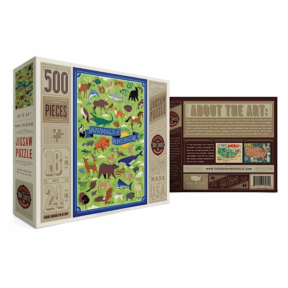 True South Puzzle True South Puzzle Animals of North America - 500 Pieces