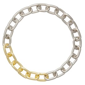 Machete Machete - Interchangeable Link Necklace - 3/4 Silver