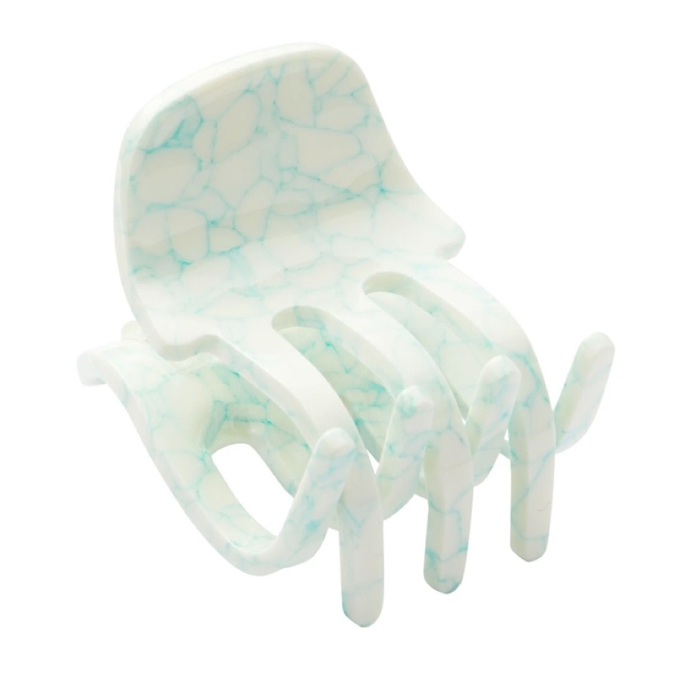 Machete - Mini Claw Hair Clip - Minted Porcelain