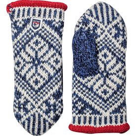 Hestra Hestra - Mitten - Nordic Wool - Blue/Off White -