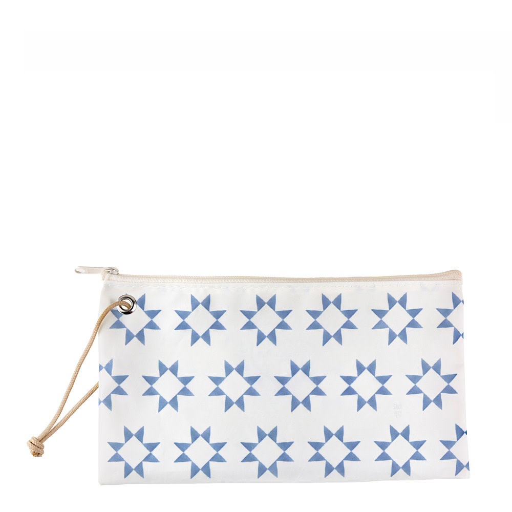 Sea Bags Sea Bags x Sara Fitz - Blue Quilt -  Large Wristlet