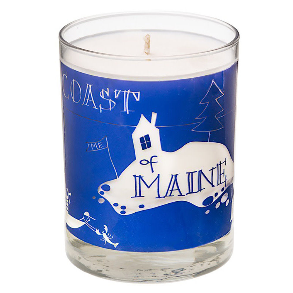 Seawicks Seawicks Candle - Coastal Maine Map