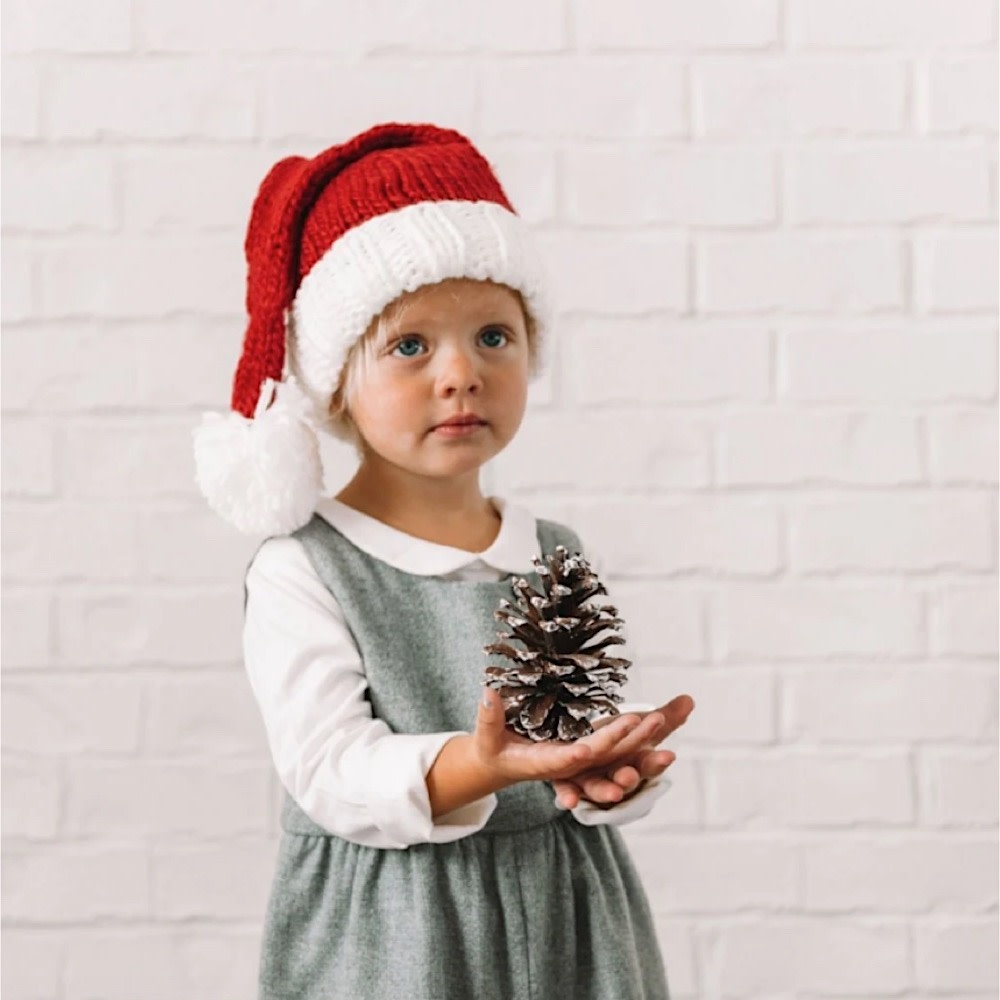 The Blueberry Hill Baby Hat Santa - Red/White