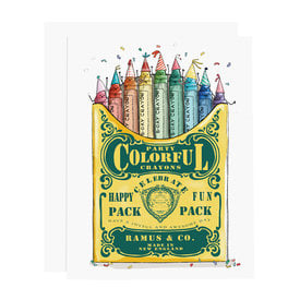 Ramus & Co Ramus & Co. Card - Party Crayons