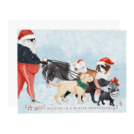 Ramus & Co Ramus & Co. - Dog Walking in a Winter Wonderland Card