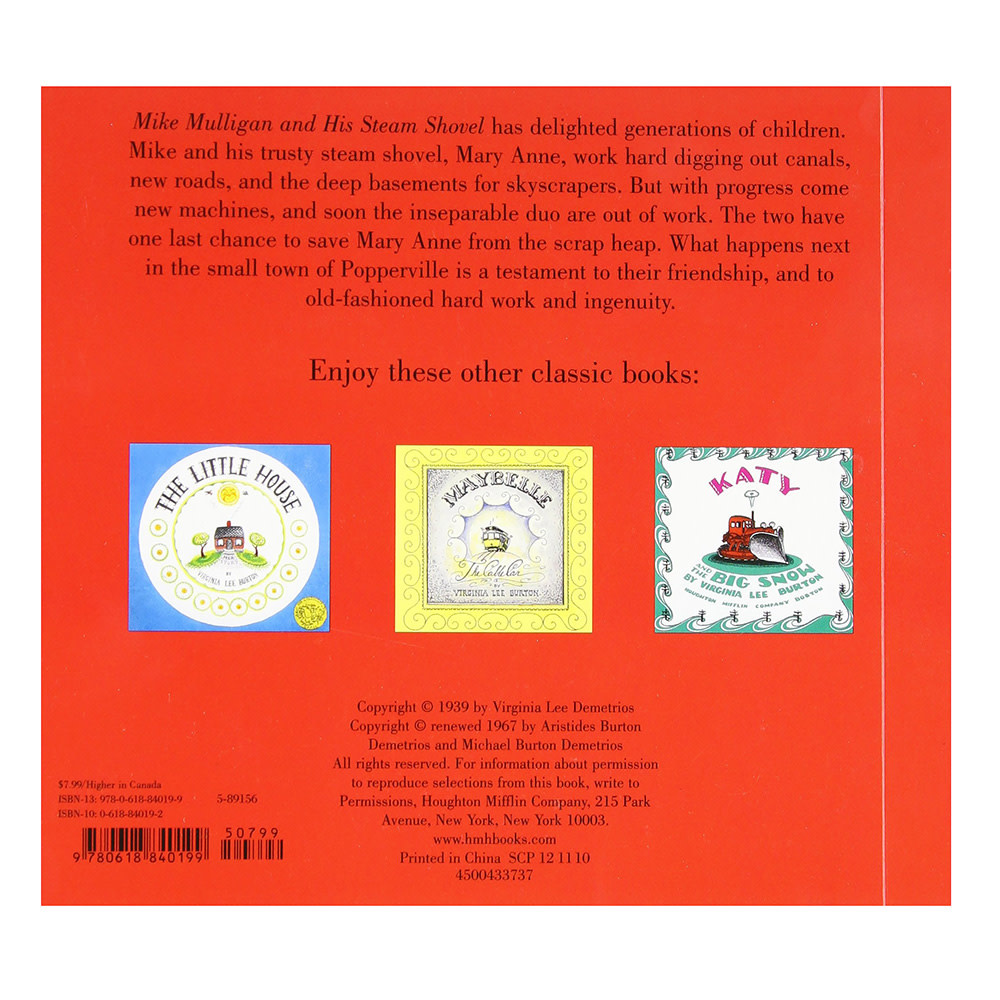 Mike Mulligan and His Steam Shovel Board Book