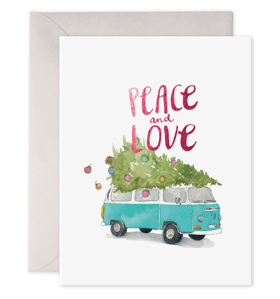 E Frances Paper E. Frances Card - Holiday VW Bus