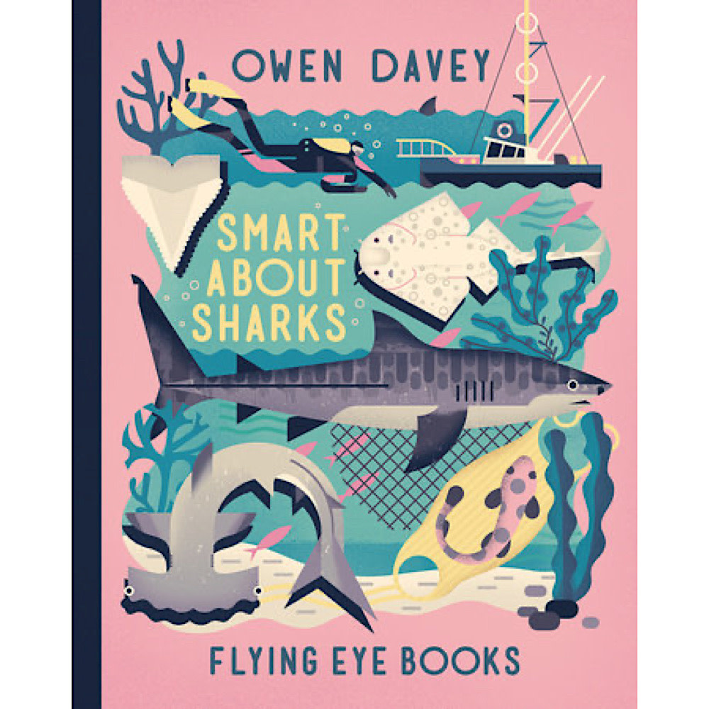 Flying Eye Books Smart About Sharks Hardcover Book