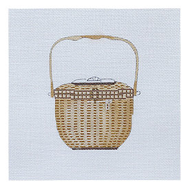 All About Stitching Sara Fitz Needlepoint Kit - Nantucket Basket