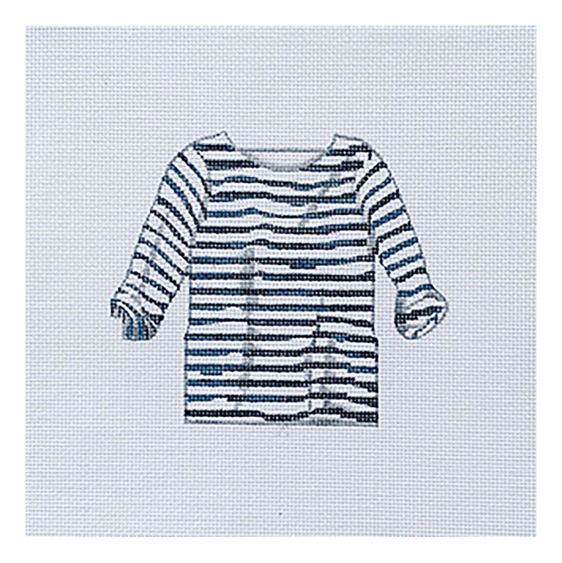 Sara Fitz Needlepoint Kit - Striped Shirt