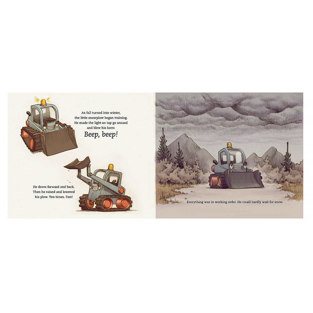 The Little Snowplow Hardcover Book