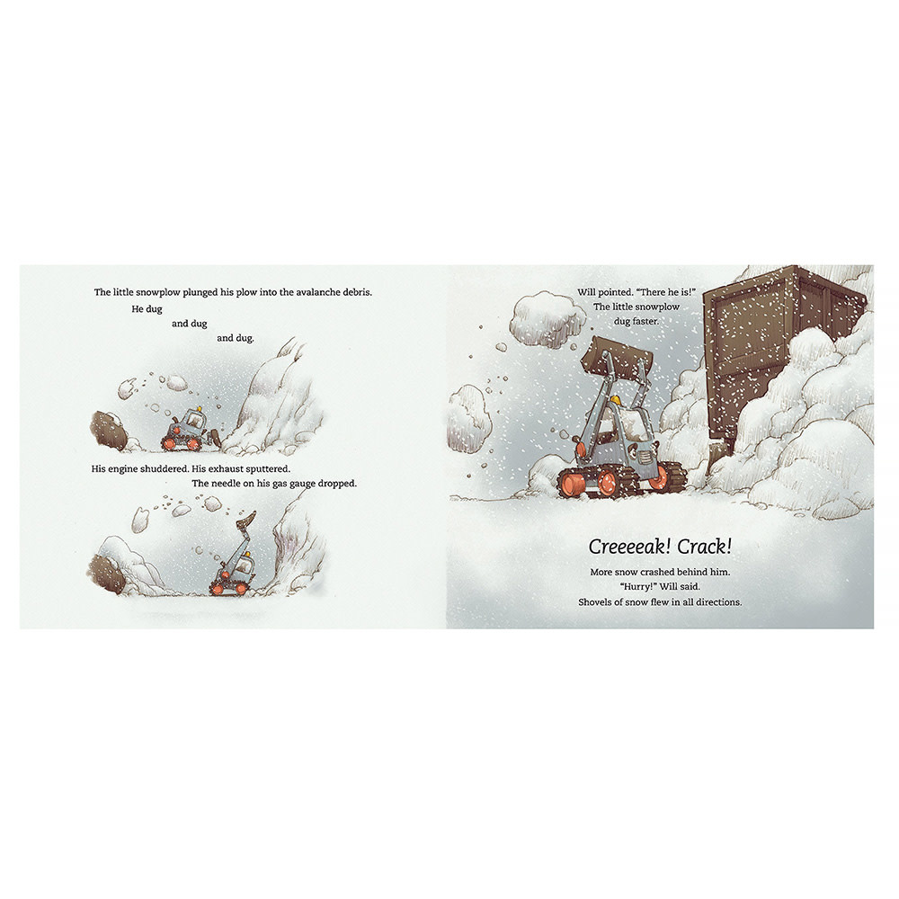 The Little Snowplow Hardcover Book