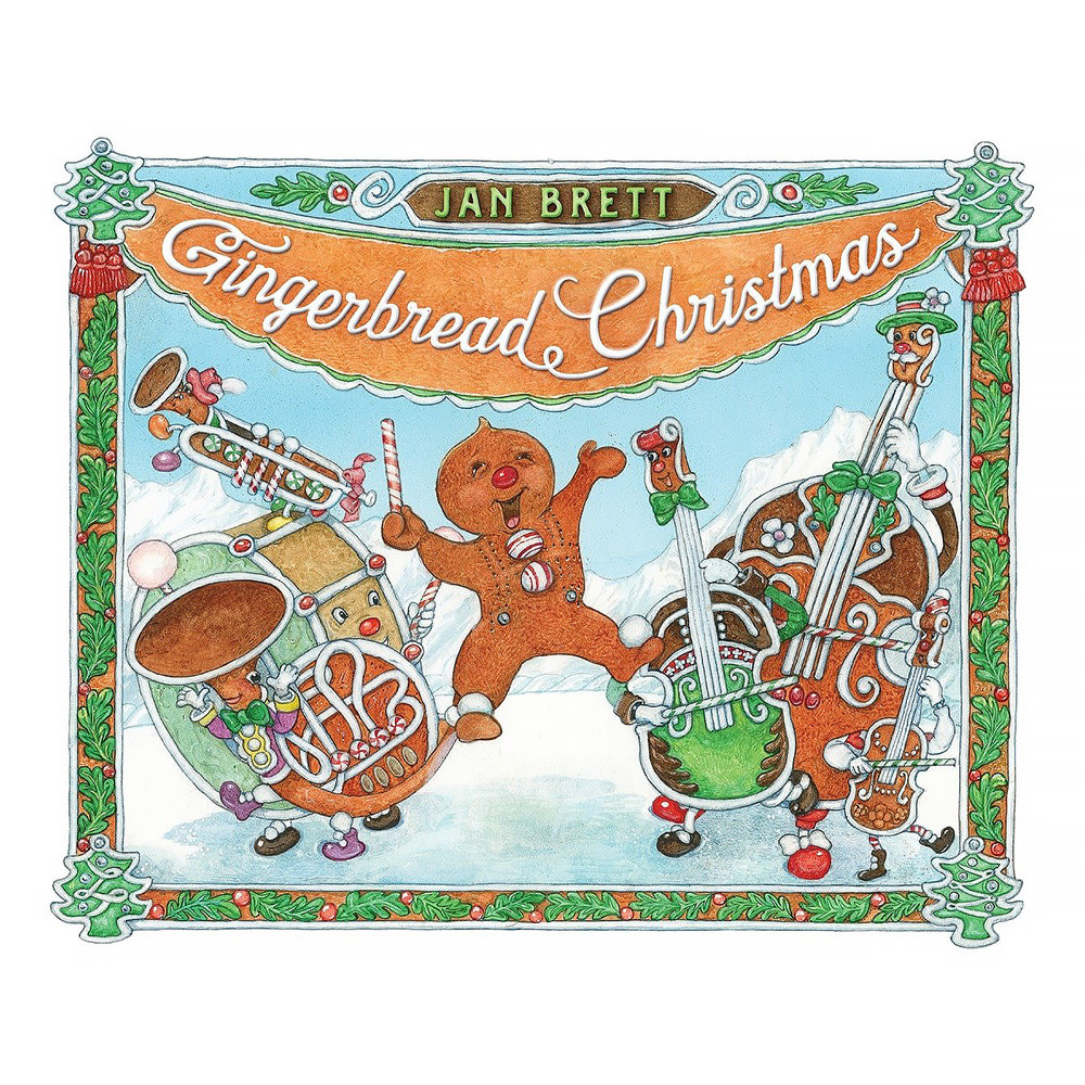 Penguin Gingerbread Christmas Hardcover Book