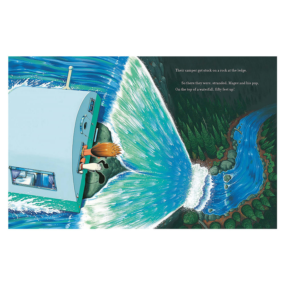 A Camping Spree with Mr. Magee Hardcover Book
