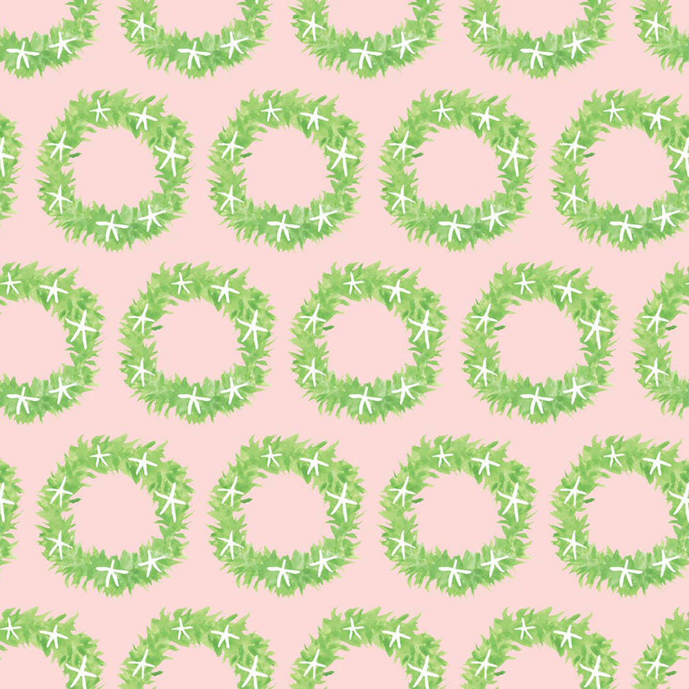 Sara Fitz Wrapping Paper - Starfish Wreath