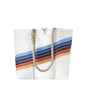 Sea Bags Sea Bags x Daytrip Society - Retro Stripe - Medium Tote - Hemp Handle