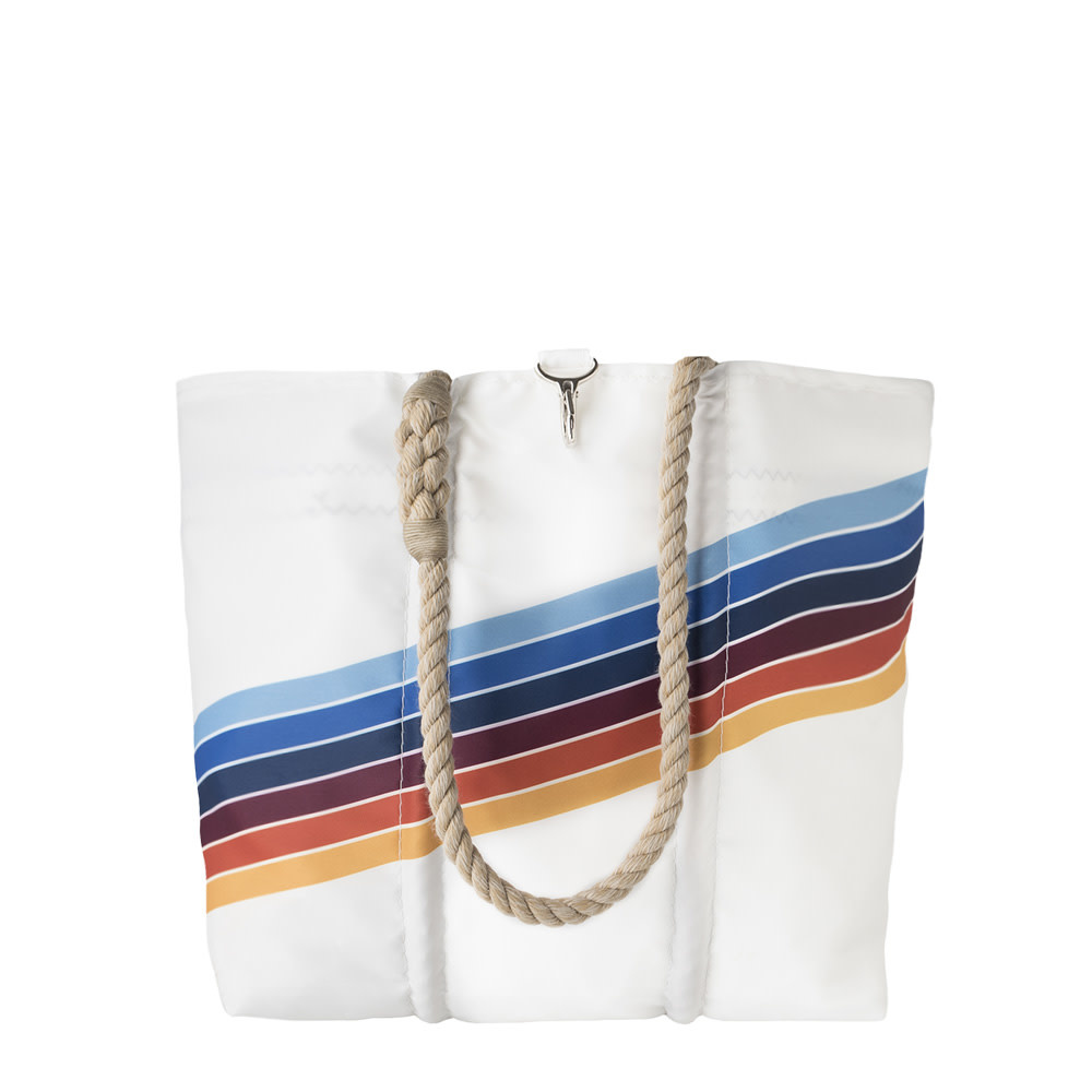 Sea Bags Sea Bags x Daytrip Society - Retro Stripe - Medium Tote - Hemp Handle