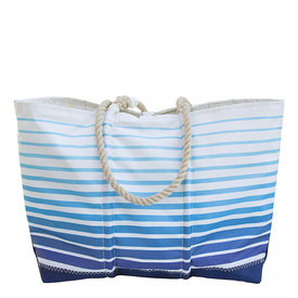 Sea Bags Sea Bags x Daytrip Society - Ombre Stripe - Large Tote - Hemp Handle White Whipping