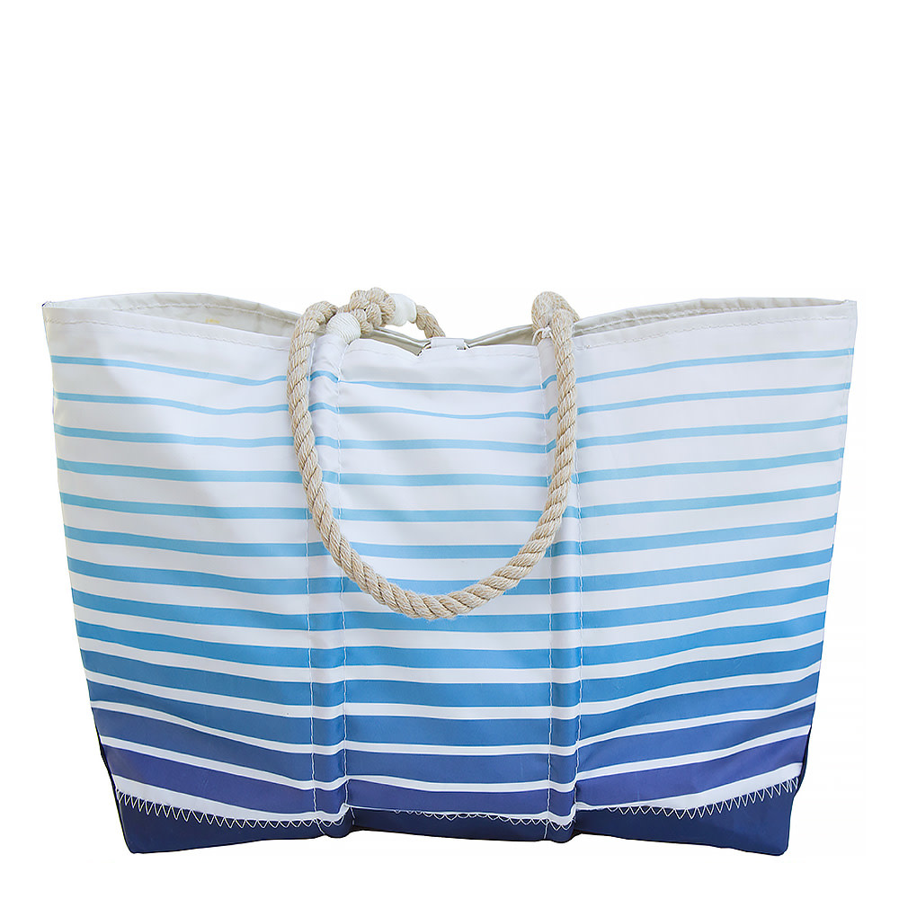 Sea Bags Custom Daytrip Society Ombre Stripe Tote - Hemp Handle White ...
