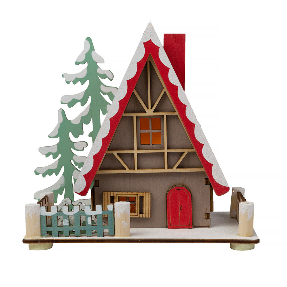 One Hundred 80 Degrees Winter Chalet - Red