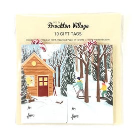 The Paperhood (Made In Brockton Village) The Paperhood Gift Tags - Winter Cottage & Cross Country