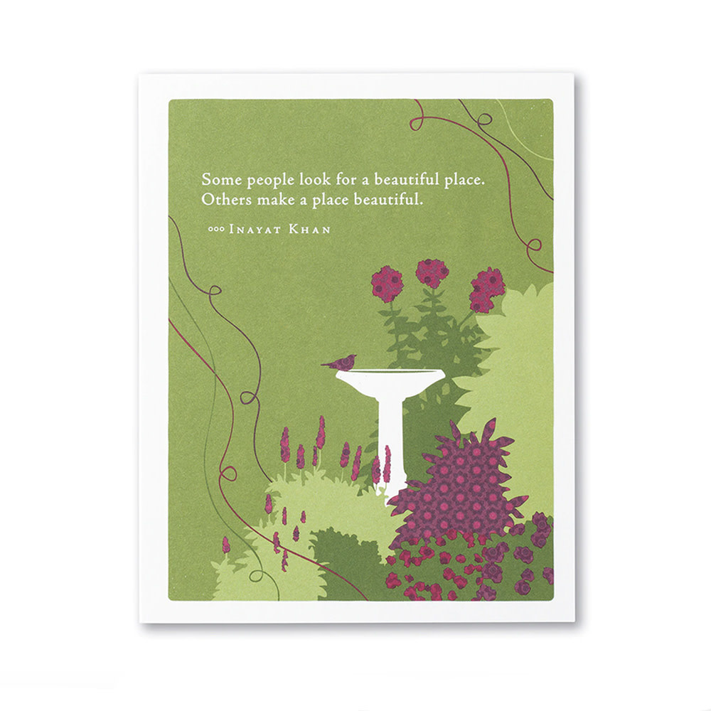 Compendium Compendium - Thank You Card - Some people look for a beautiful place…