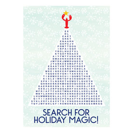 Daytrip Society Daytrip Society - Kennebunkport Holiday Magic Word Search Card