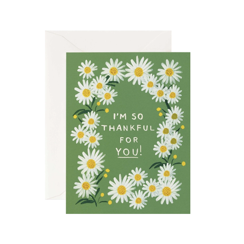 Rifle Paper Co. - Thankful For You Daisies Card