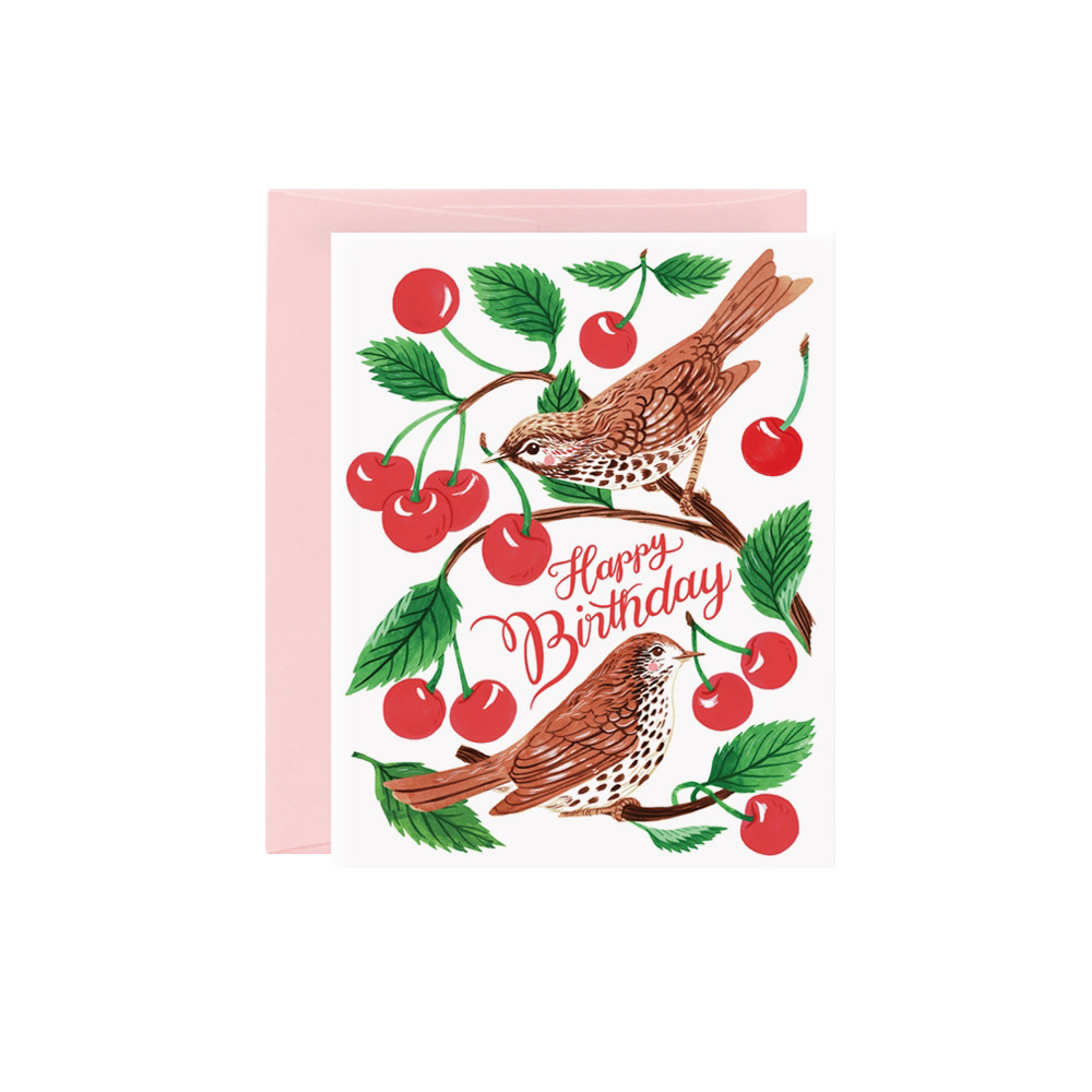 Oana Befort Card - Cherry Thieves Birthday