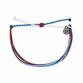 Pura Vida Pura Vida - Bright Original Bracelet - Red White Blue