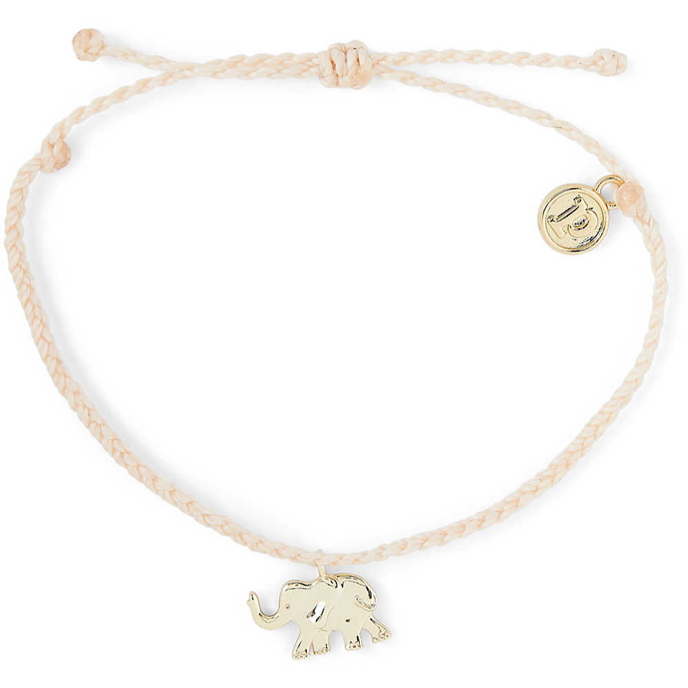 Pura Vida Pura Vida Charm Bracelet Gold Elephant/Vanilla