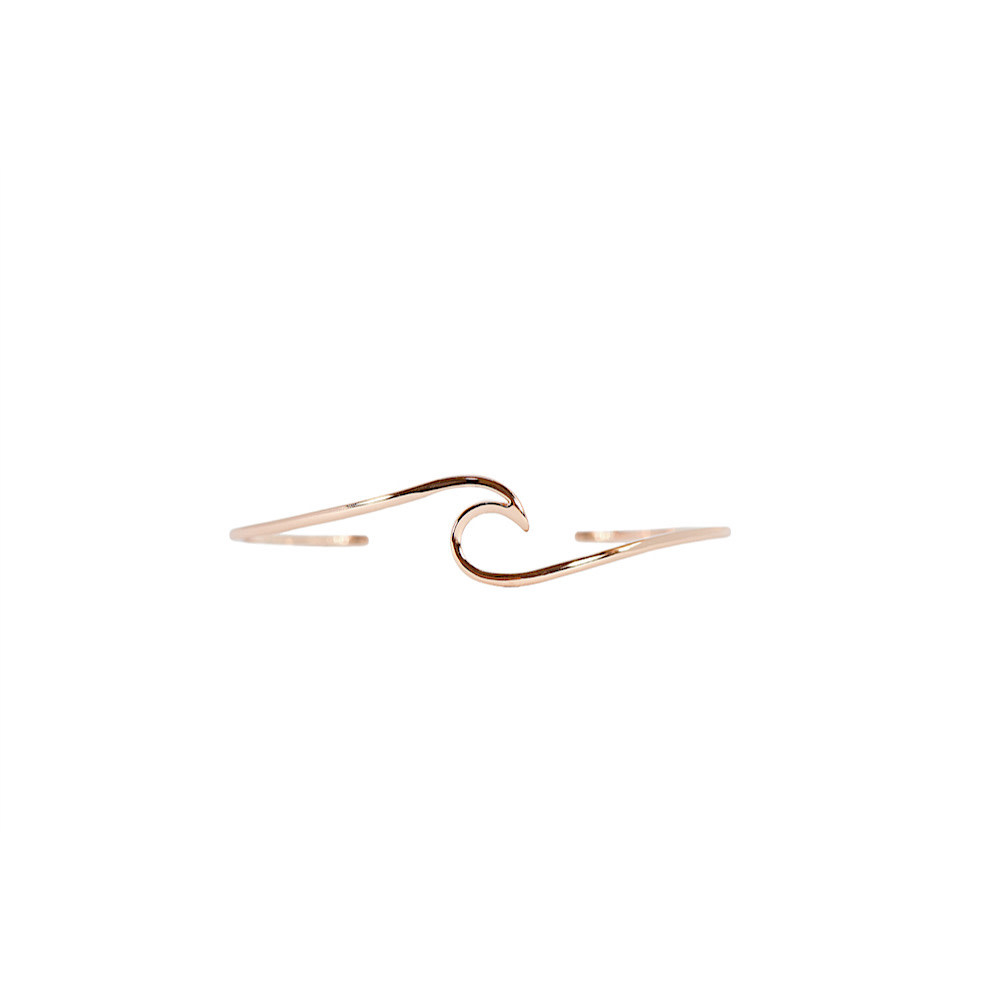 Pura Vida Pura Vida - Wave Cuff - Rose Gold