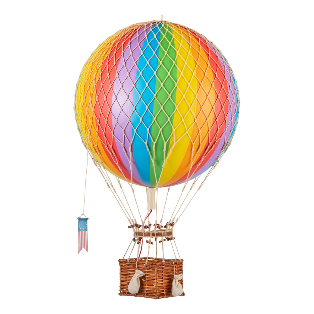 Authentic Models Hot Air Balloon - Decorative Balloon - Rainbow - 32cm