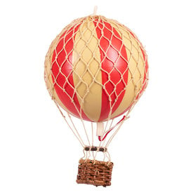 Authentic Models Hot Air Balloon - Floating The Skies - Red Double Balloon - 8.5cm