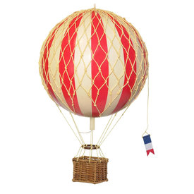 Authentic Models Hot Air Balloon - Travels Light - True Red- 18cm