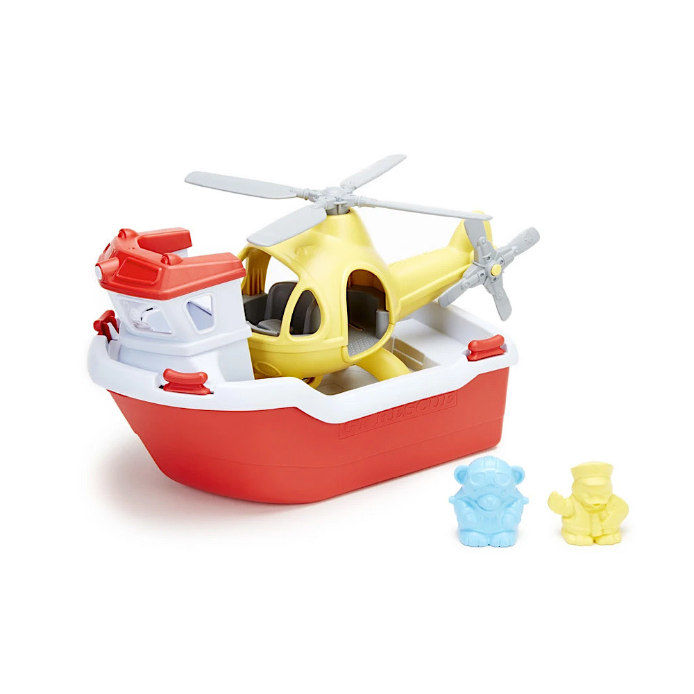 Green Toys Green Toys Rescue Boat & Helicopter