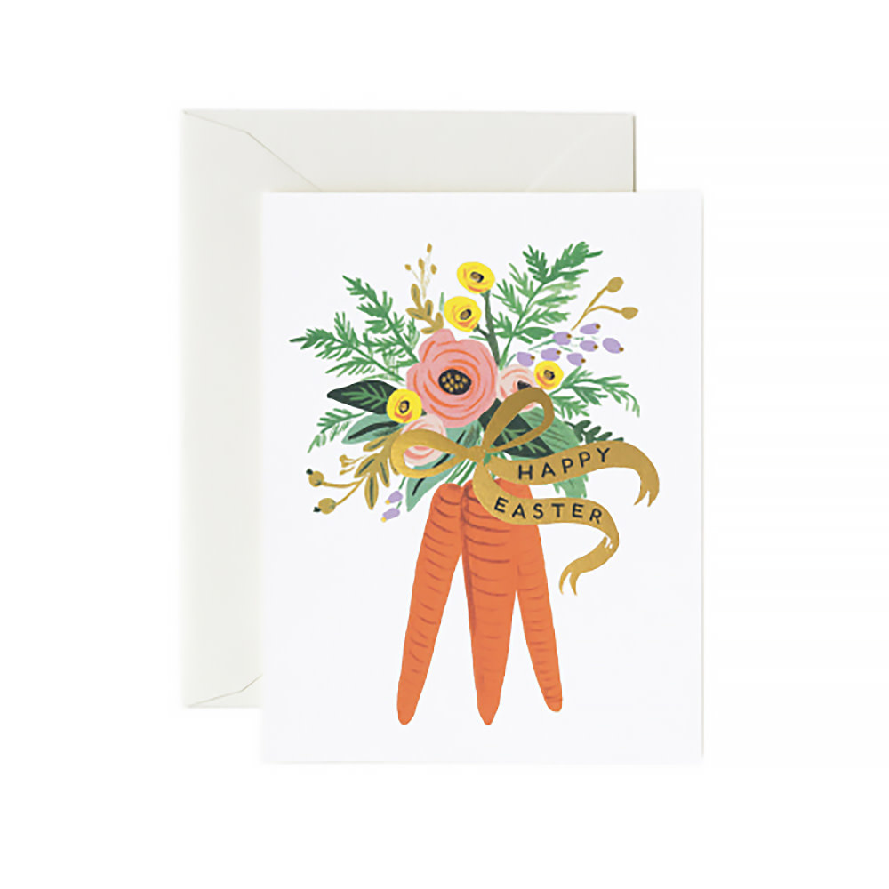 Rifle Paper Co. Rifle Paper Co. Card - Happy Easter Carrot Bouquet