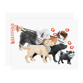 Ramus & Co Ramus & Co. Likes Dog Walking Card