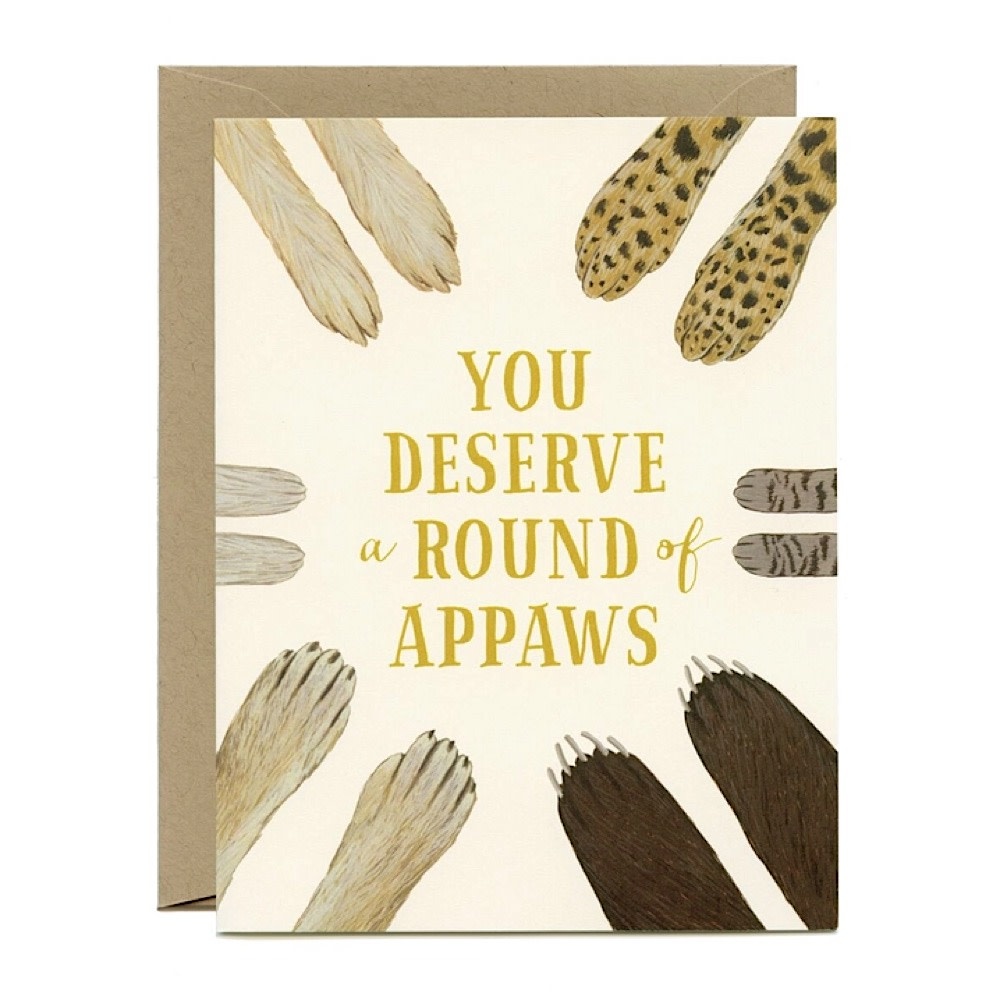 Yeppie Paper - Round of Appaws Congrats Card