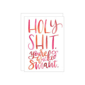 Katie Elizabeth Lettering + Design Katie Elizabeth - Wicked Smaht Card