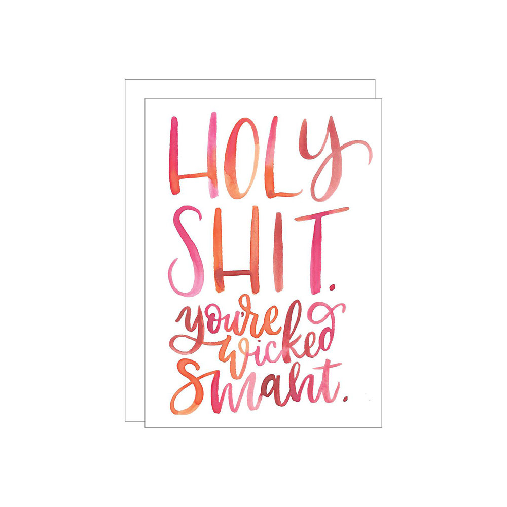 Katie Elizabeth Lettering + Design Katie Elizabeth Card - Wicked Smaht