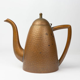 Vintage Vintage Tall Copper Tea Pot - Copper Handle
