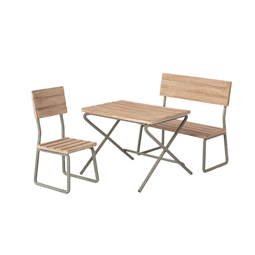 Maileg Maileg Garden Table & Chair Set For Rabbits and Teddy